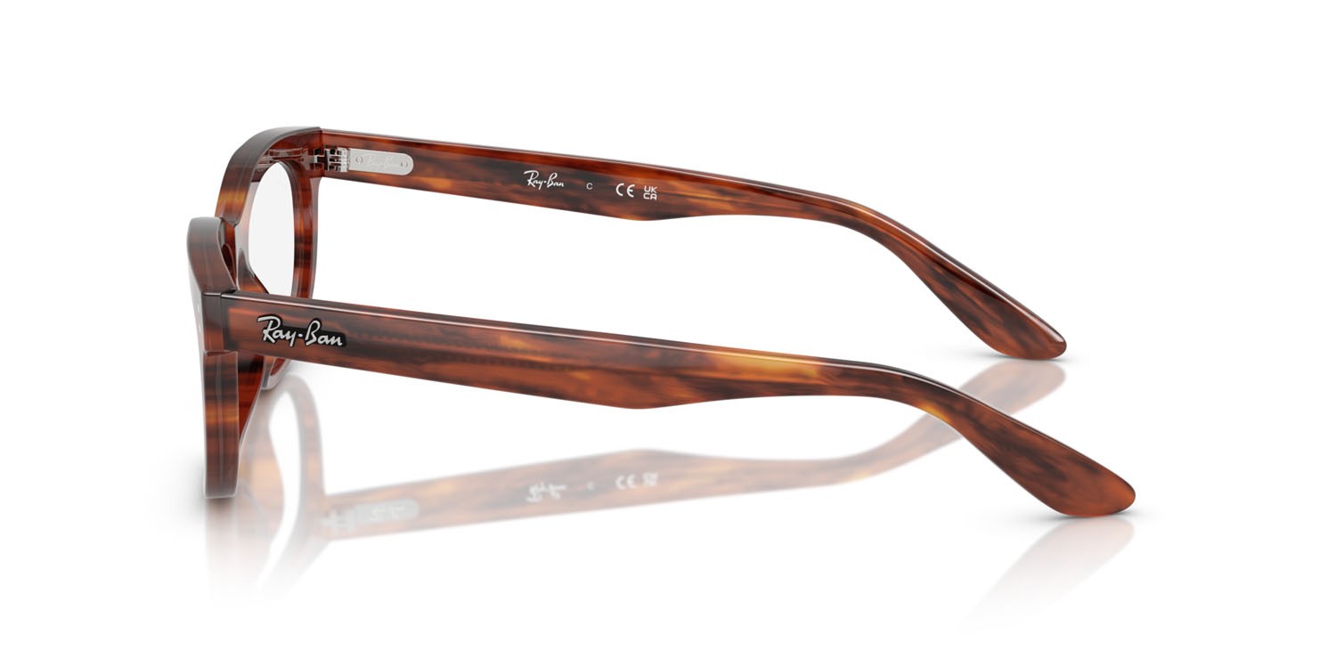 Occhiali da vista Ray-Ban Balorette RX 5489 (2144) - RB 5489 2144 colore striato havana forma quadrato lenti trasparente