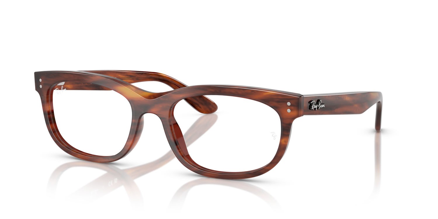 Occhiali da vista Ray-Ban Balorette RX 5489 (2144) - RB 5489 2144 colore striato havana forma quadrato lenti trasparente