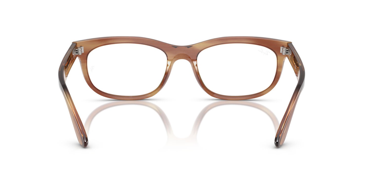 Occhiali da vista Ray-Ban Balorette RX 5489 (8399) - RB 5489 8399 colore striato marrone forma quadrato lenti trasparente