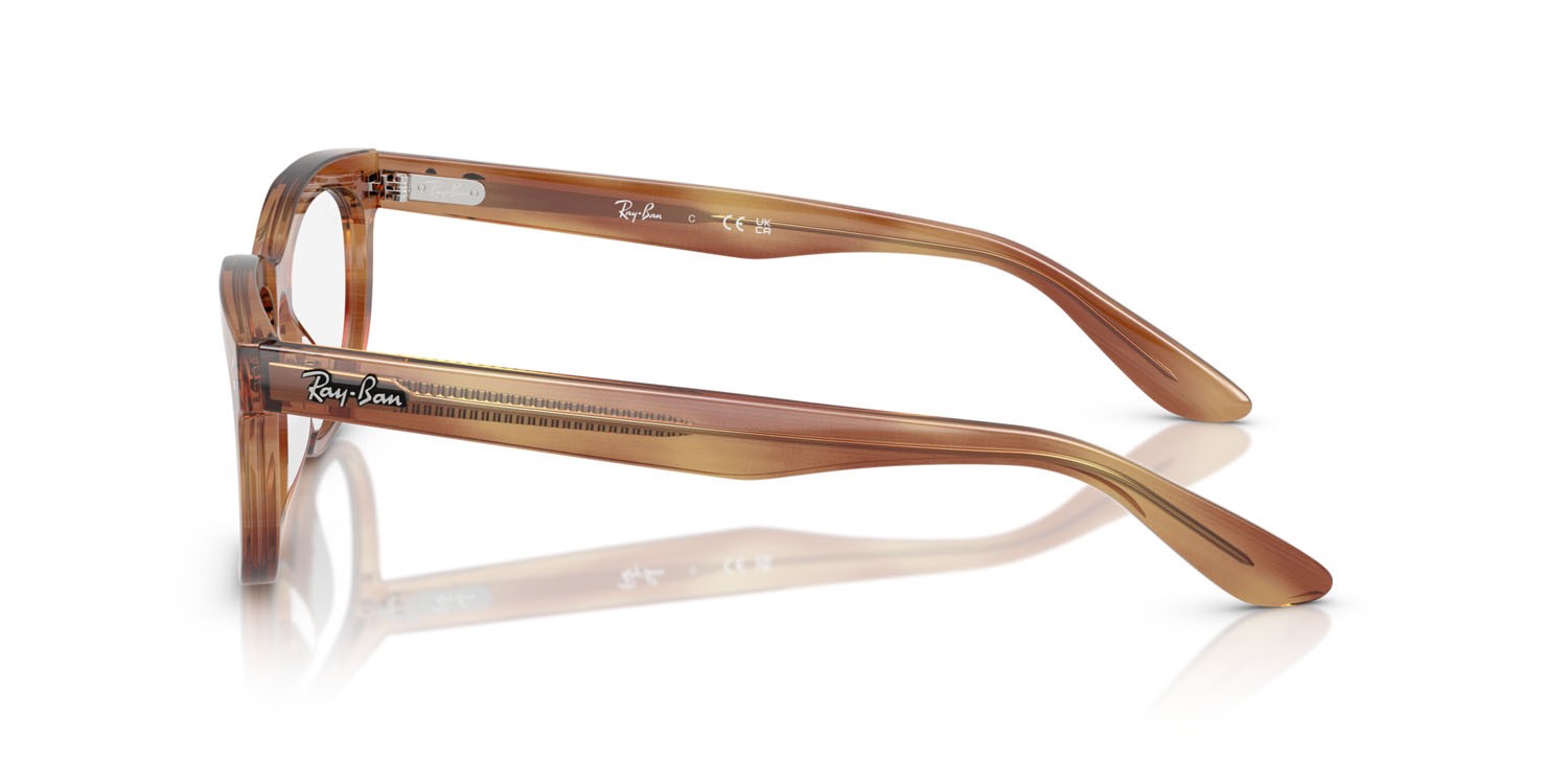 Occhiali da vista Ray-Ban Balorette RX 5489 (8399) - RB 5489 8399 colore striato marrone forma quadrato lenti trasparente