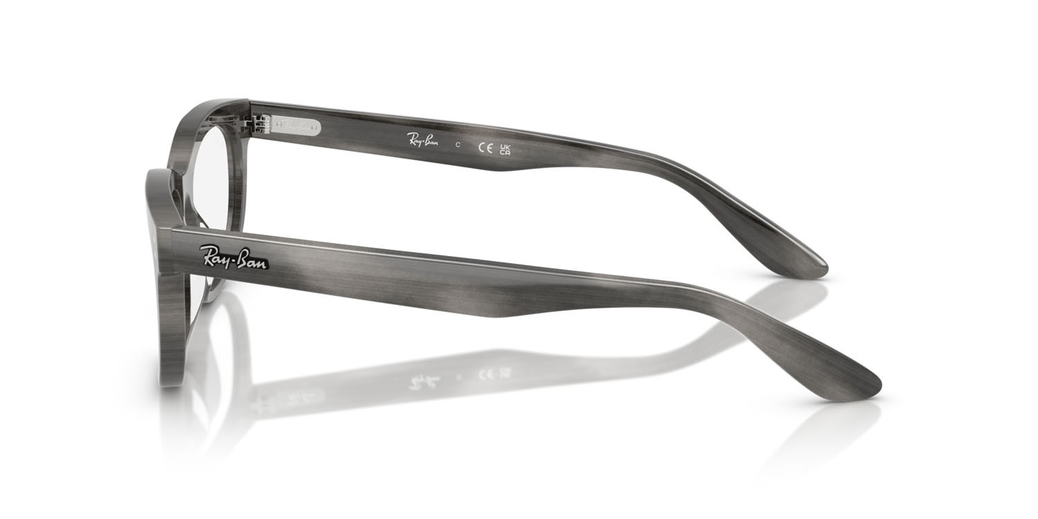 Occhiali da vista Ray-Ban Balorette RX 5489 (8400) - RB 5489 8400 colore striato grigio forma quadrato lenti trasparente