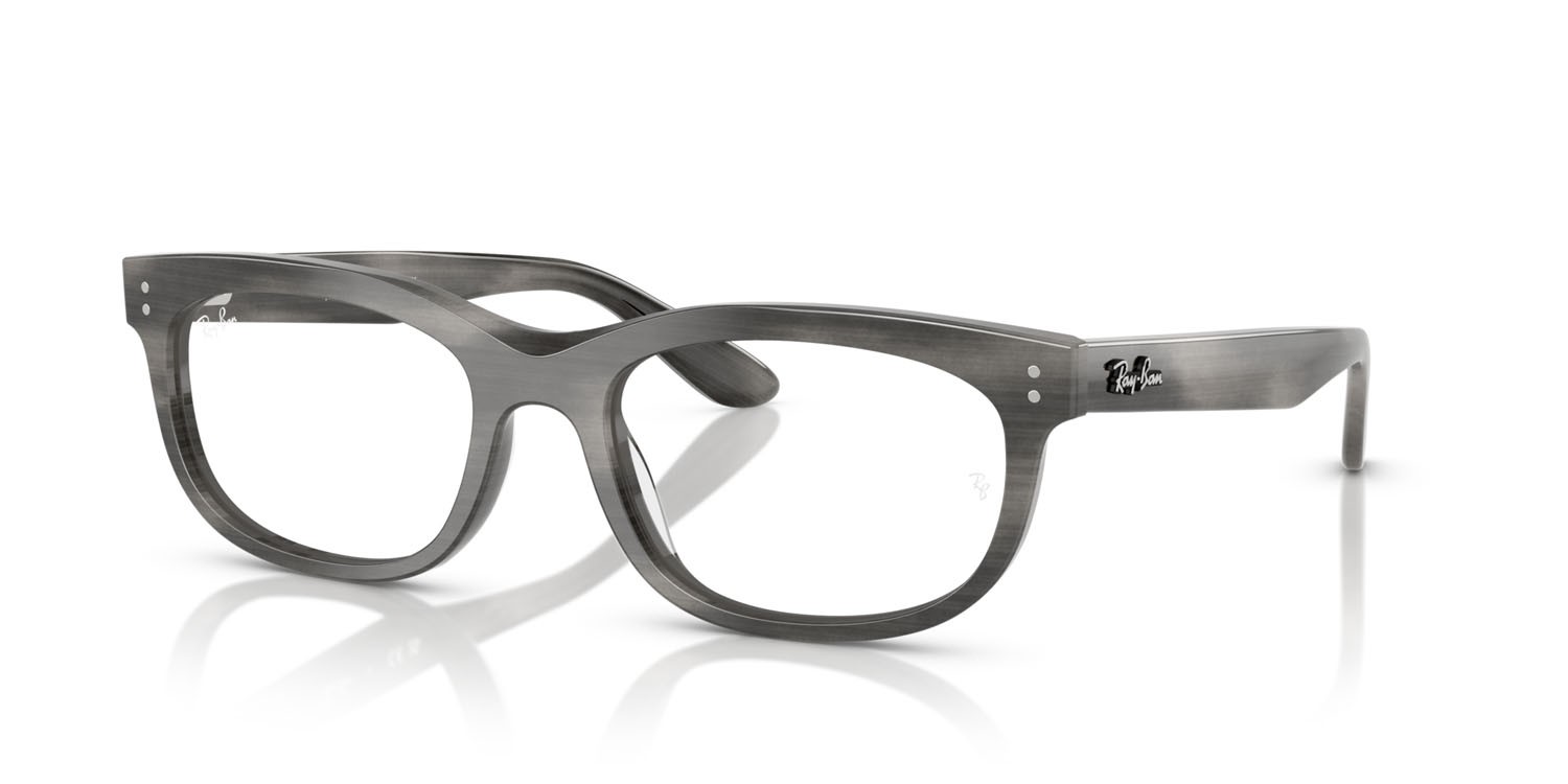 Occhiali da vista Ray-Ban Balorette RX 5489 (8400) - RB 5489 8400 colore striato grigio forma quadrato lenti trasparente
