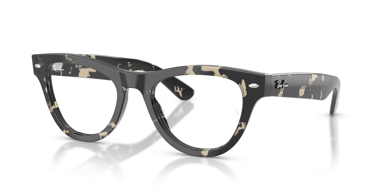Occhiali da vista Ray-Ban RX 5510 (8117) - RB 5510 8117 colore grigio tartarugato forma cat eye lenti trasparente