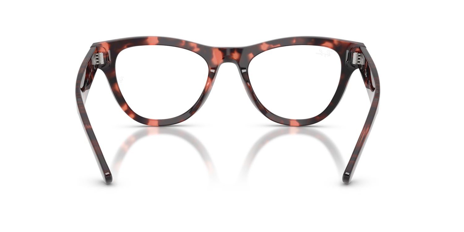 Eyeglasses Ray-Ban RX 5510 (8118) - RB 5510 8118 color rosa tartarugato shape cat eye lenses trasparente