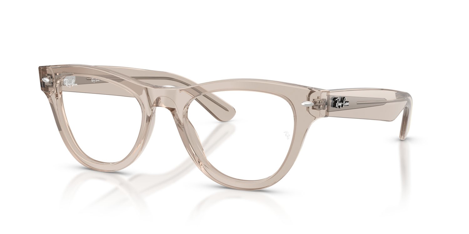 Occhiali da vista Ray-Ban RX 5510 (8449) - RB 5510 8449 colore marrone chiaro trasparente forma cat eye lenti trasparente