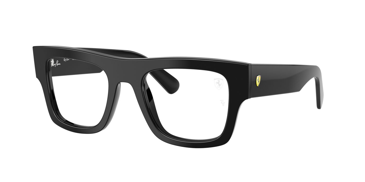 Occhiali da vista Ray-Ban Scuderia Ferrari RX 5517M (F601) - RB 5517M F601 colore nero forma quadrato lenti trasparente