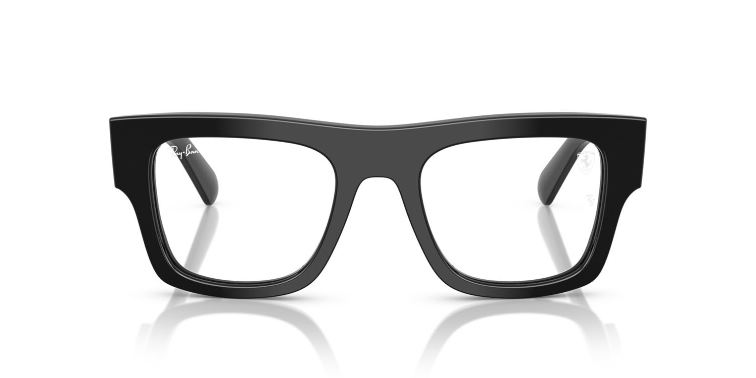 Occhiali da vista Ray-Ban Scuderia Ferrari RX 5517M (F601) - RB 5517M F601 colore nero forma quadrato lenti trasparente