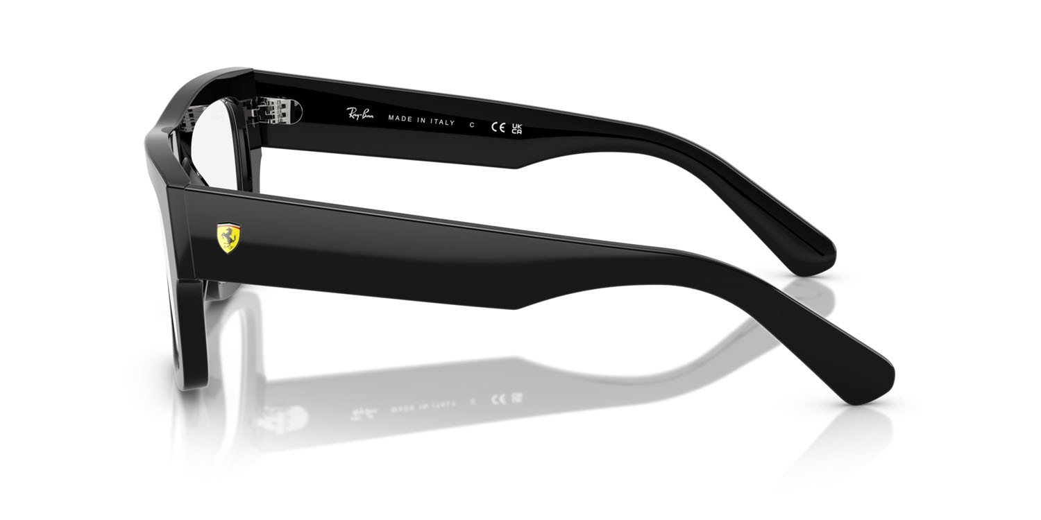 Occhiali da vista Ray-Ban Scuderia Ferrari RX 5517M (F601) - RB 5517M F601 colore nero forma quadrato lenti trasparente