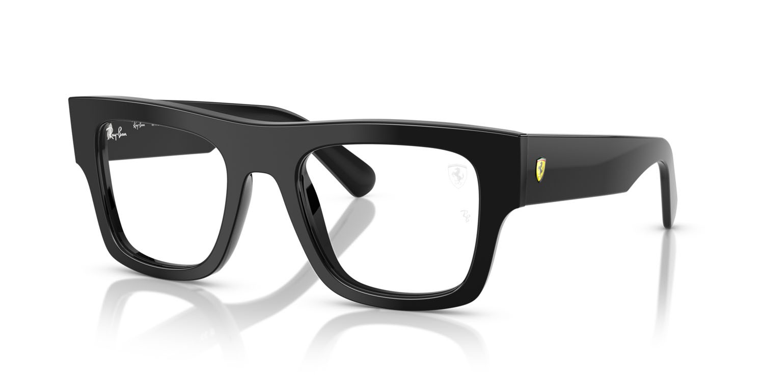 Occhiali da vista Ray-Ban Scuderia Ferrari RX 5517M (F601) - RB 5517M F601 colore nero forma quadrato lenti trasparente