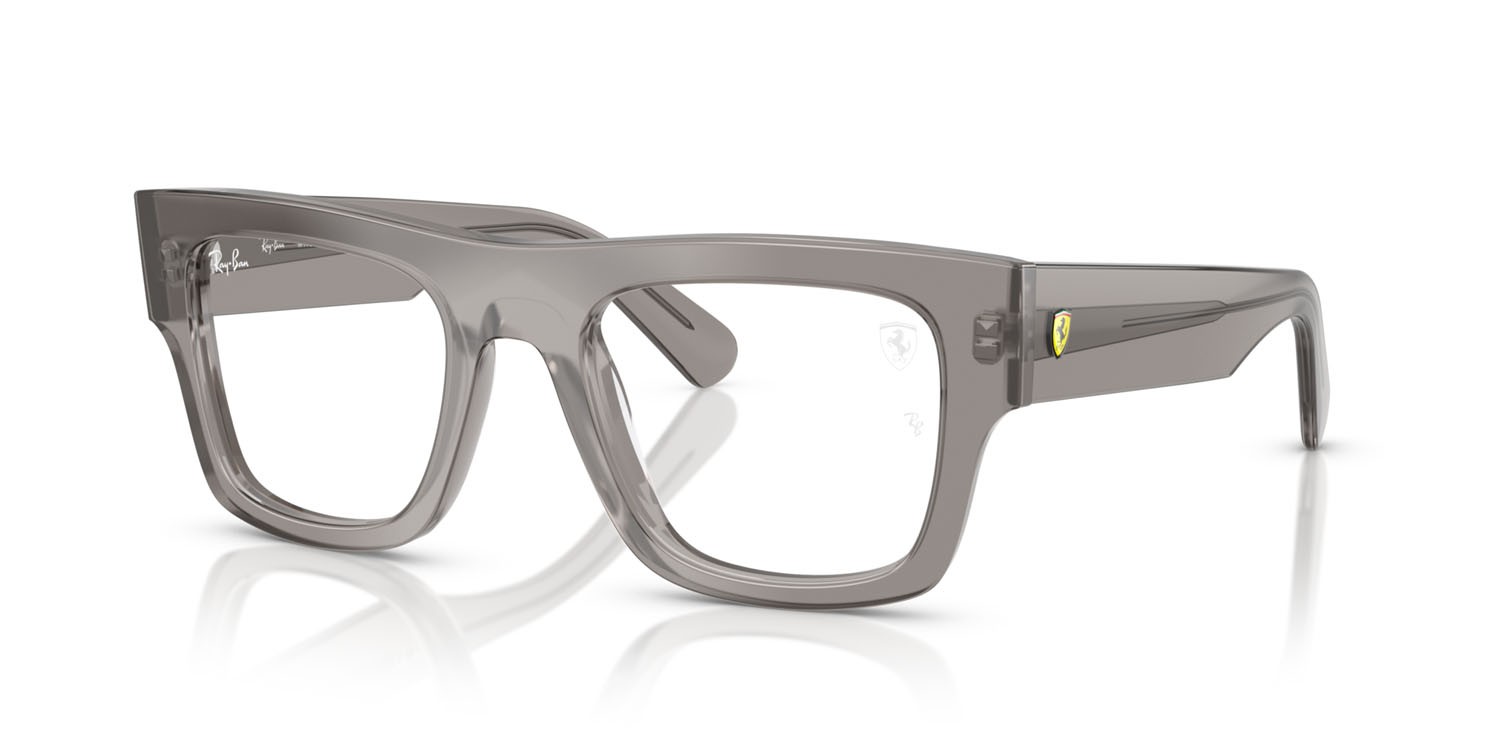 Eyeglasses Ray-Ban Scuderia Ferrari RX 5517M (F704) - RB 5517M F704 color grigio opale shape square lenses trasparente
