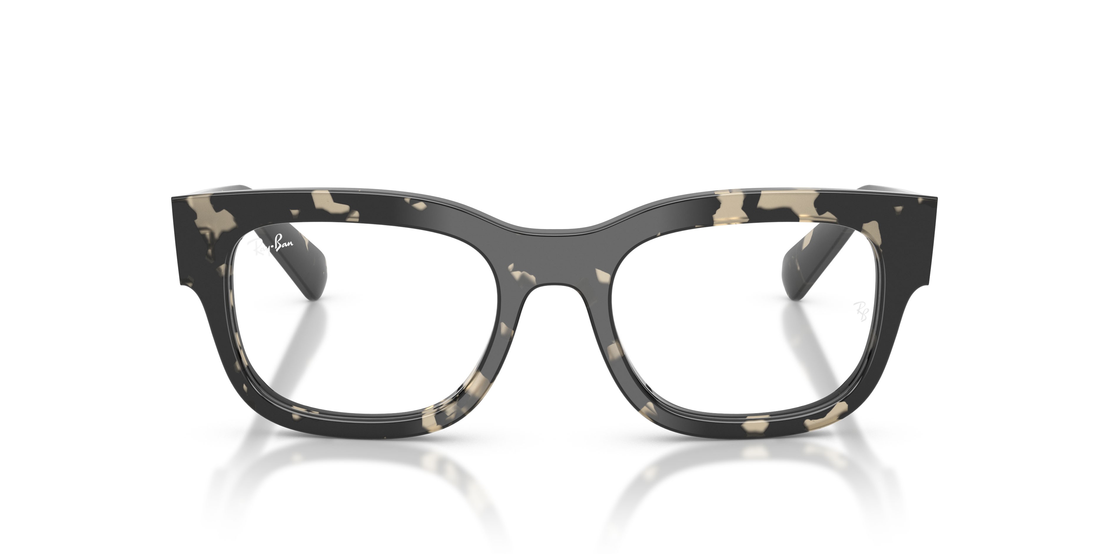 Occhiali da vista Ray-Ban Scuderia Ferrari RX 5528M (F703) - RB 5528M F703 colore havana grigio forma quadrato lenti lente demo