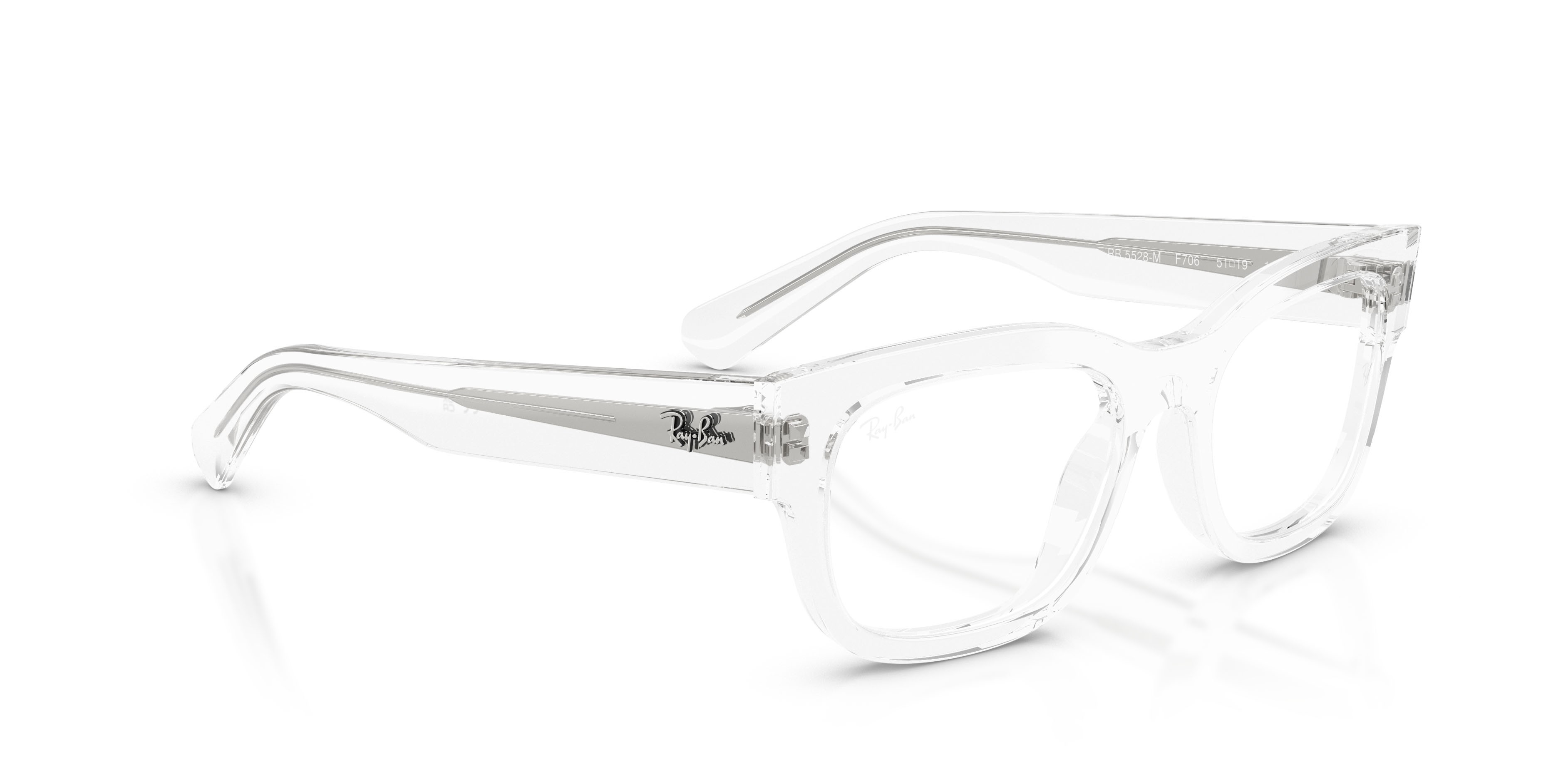 Occhiali da vista Ray-Ban Scuderia Ferrari RX 5528M (F706) - RB 5528M F706 colore trasparente forma quadrato lenti lente demo