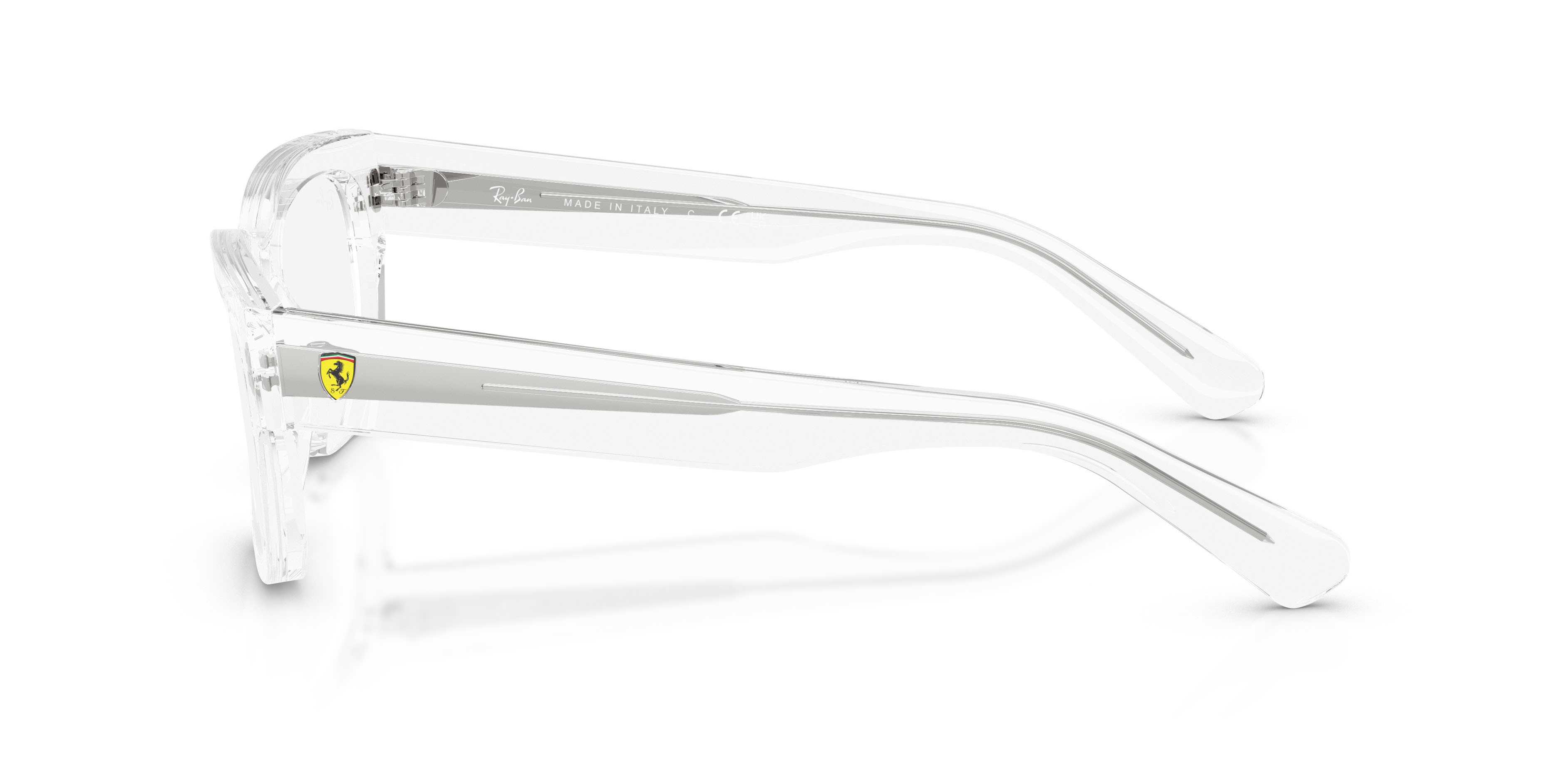 Occhiali da vista Ray-Ban Scuderia Ferrari RX 5528M (F706) - RB 5528M F706 colore trasparente forma quadrato lenti lente demo