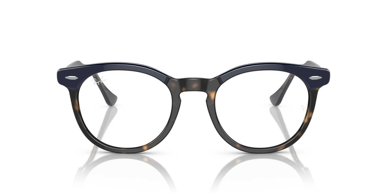 Brillen Ray-Ban Eagle Eye RX 5598 (8283) - RB 5598 8283 farbe blu su havana form quadratisch gläser lente demo