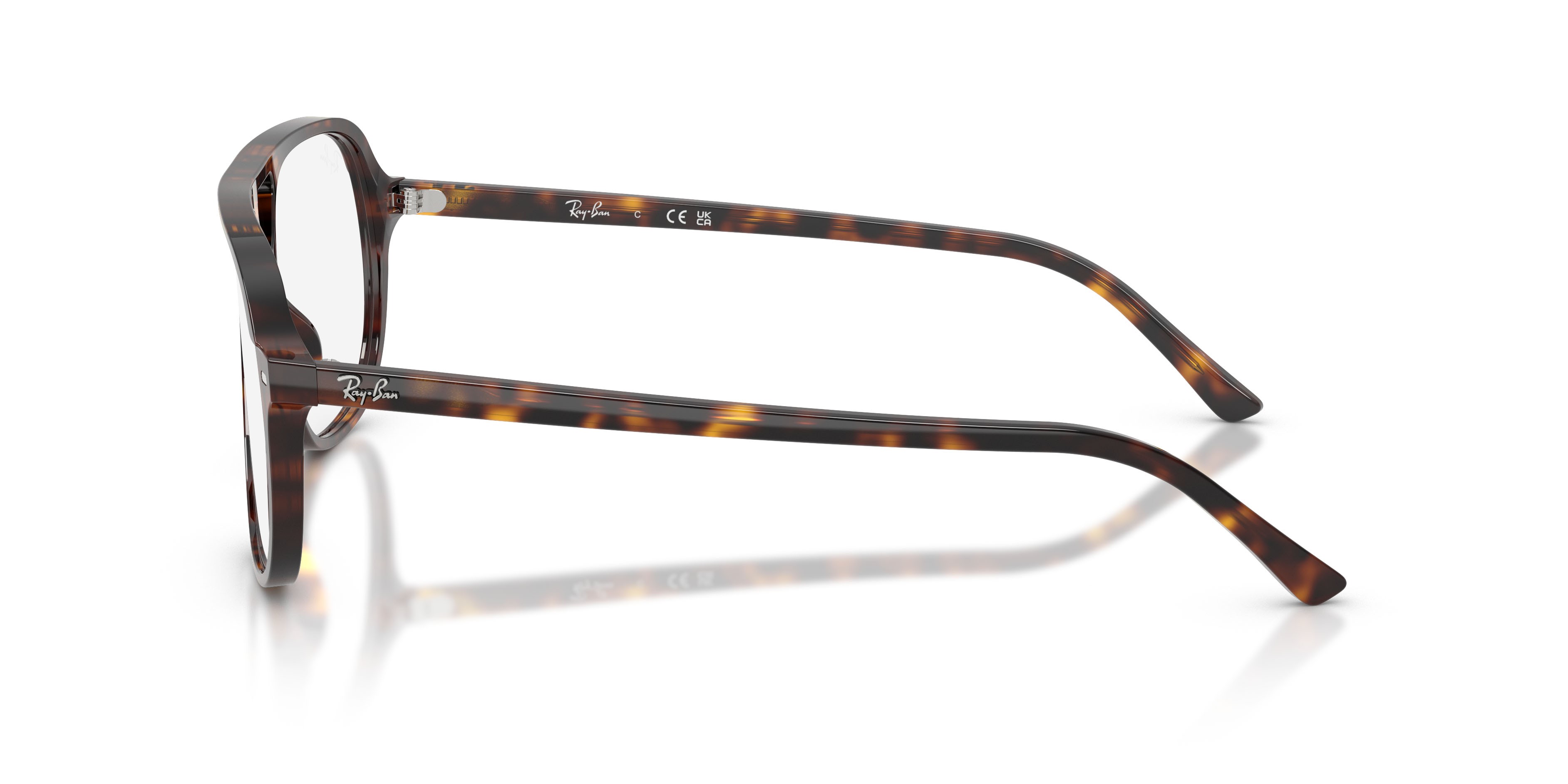 Occhiali da vista Ray-Ban RX 5698 (2012) - RB 5698 2012 colore havana forma quadrato lenti trasparente