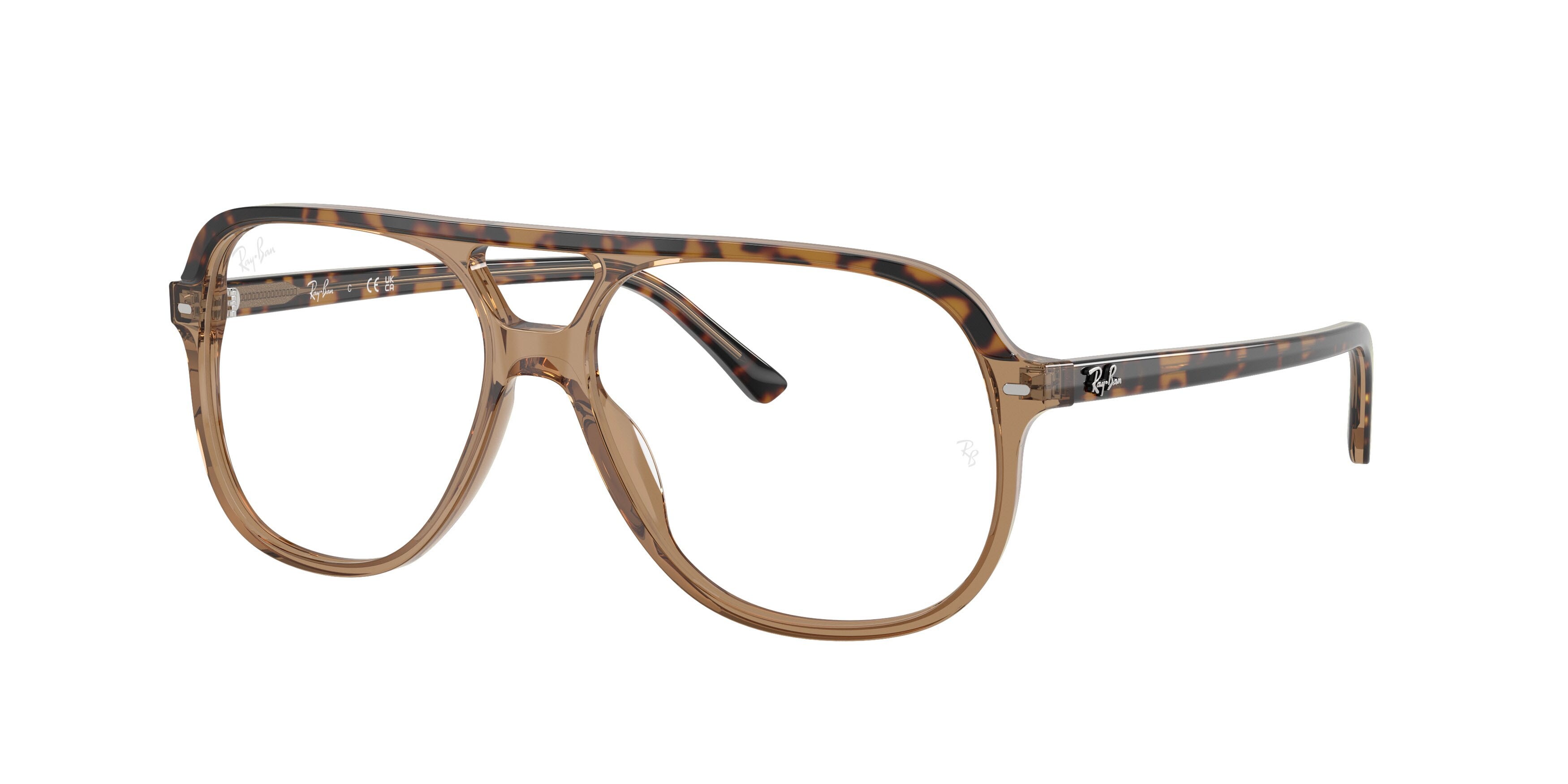 Eyeglasses Ray-Ban RX 5698 (8109) - RB 5698 8109 color havana & brown shape square lenses trasparente