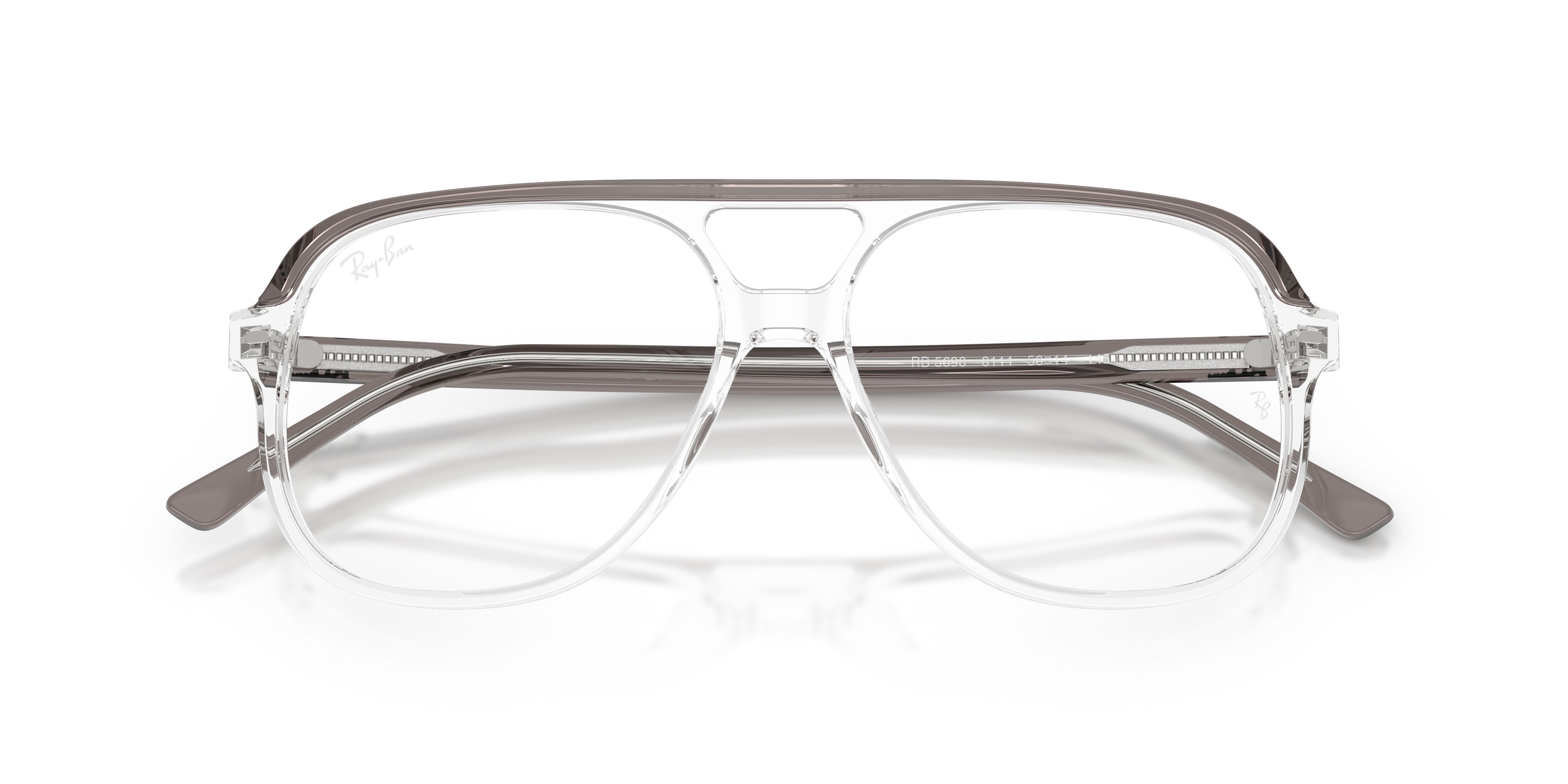Occhiali da vista Ray-Ban RX 5698 (8111) - RB 5698 8111 colore grigio trasparente forma quadrato lenti trasparente