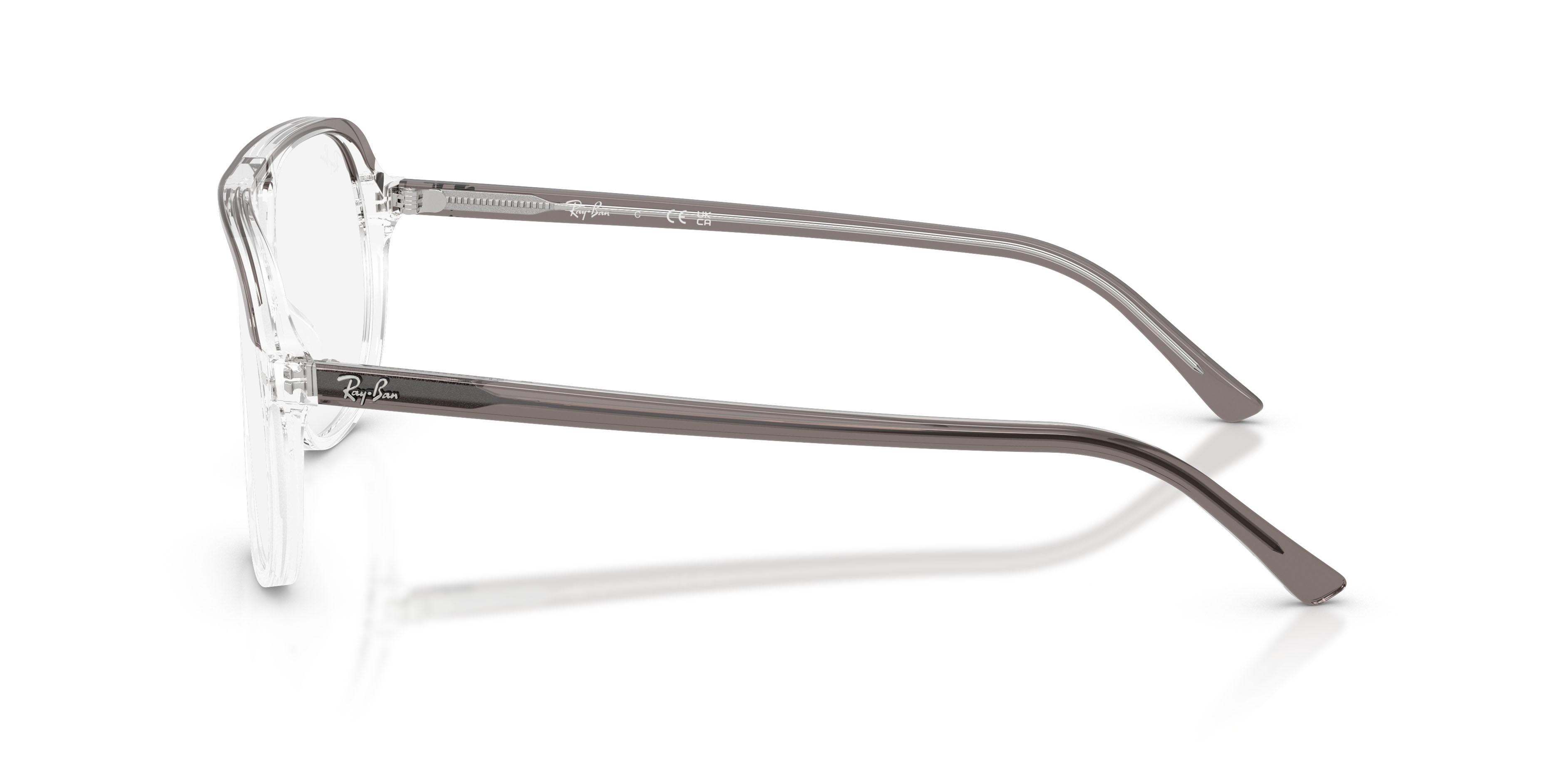 Occhiali da vista Ray-Ban RX 5698 (8111) - RB 5698 8111 colore grigio trasparente forma quadrato lenti trasparente