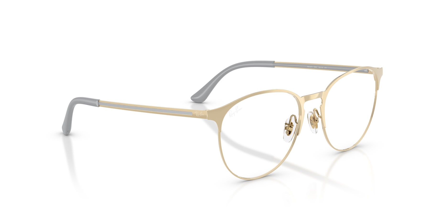 Eyeglasses Ray-Ban RX 6375 (2993) - RB 6375 2993 color oro pallido shape pantos lenses trasparente