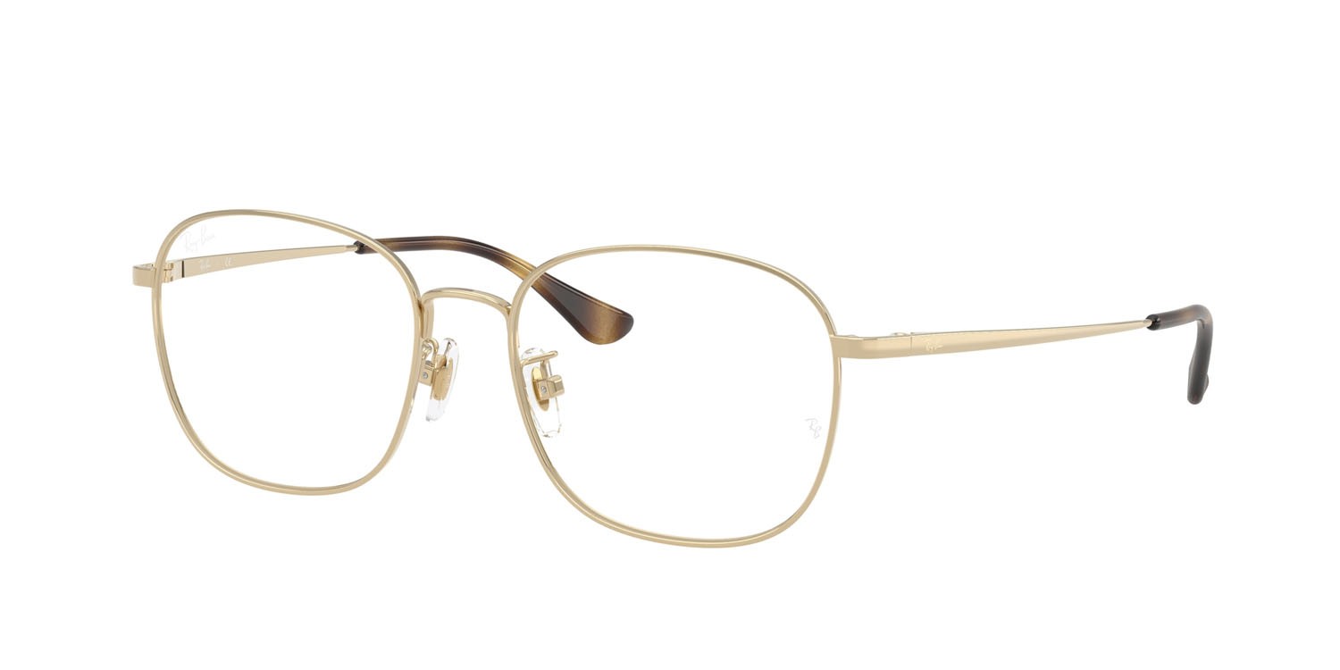 Occhiali da vista Ray-Ban RX 6418D (2993) - RB 6418D 2993 colore oro pallido forma quadrato lenti trasparente