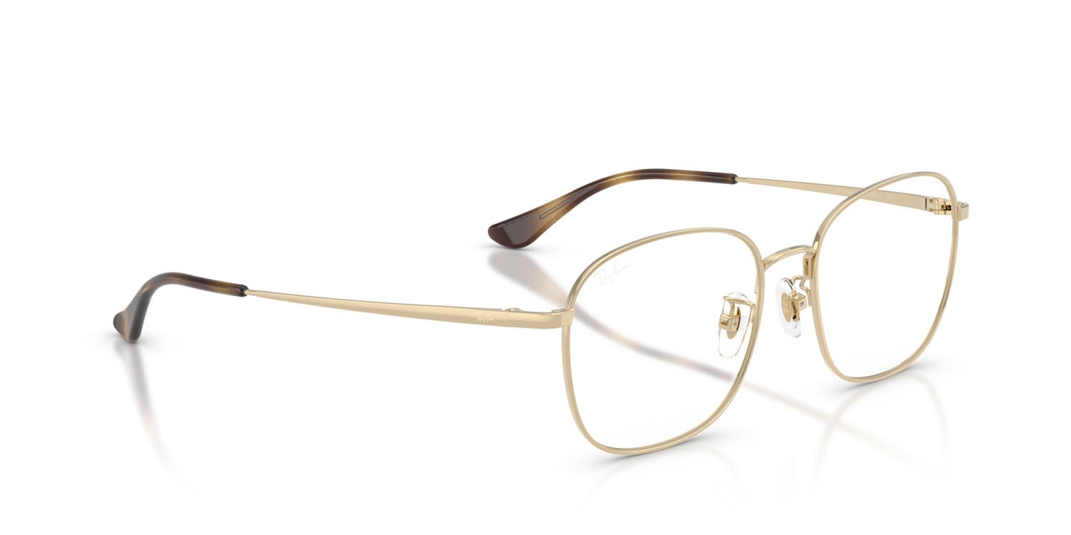 Occhiali da vista Ray-Ban RX 6418D (2993) - RB 6418D 2993 colore oro pallido forma quadrato lenti trasparente