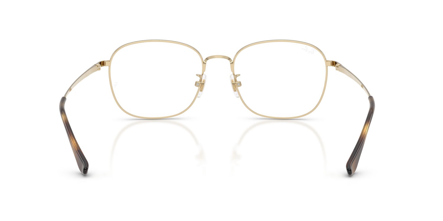Occhiali da vista Ray-Ban RX 6418D (2993) - RB 6418D 2993 colore oro pallido forma quadrato lenti trasparente