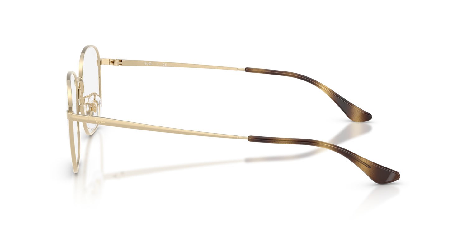 Occhiali da vista Ray-Ban RX 6418D (2993) - RB 6418D 2993 colore oro pallido forma quadrato lenti trasparente