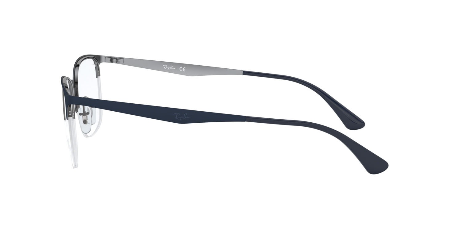 Brillen Ray-Ban RX 6433 (3041) - RB 6433 3041 farbe blu form quadratisch gläser trasparente