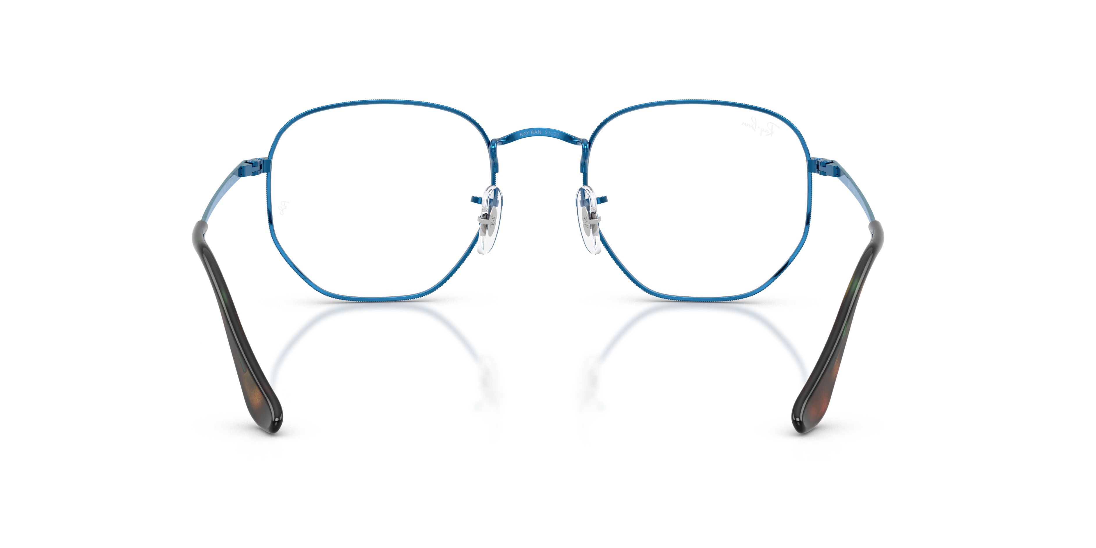 Occhiali da vista Ray-Ban Hexagonal RX 6448 (2520) - RB 6448 2520 colore blu forma irregolare lenti trasparente