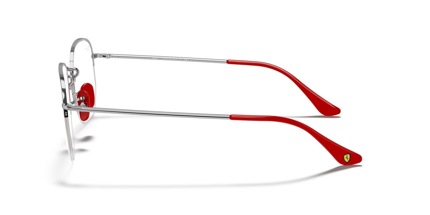 Brillen Ray-Ban Scuderia Ferrari RX 6448M (F031) - RB 6448M F031 farbe argento form unregelmäßig gläser trasparente