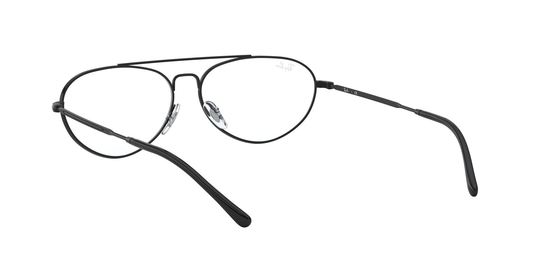 Brillen Ray-Ban RX 6454 (2509) - RB 6454 2509 farbe nero form oval gläser trasparente