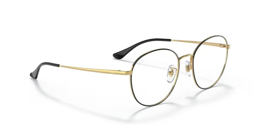 Brillen Ray-Ban RX 6475D (2991) - RB 6475D 2991 farbe nero su oro form pantos gläser trasparente