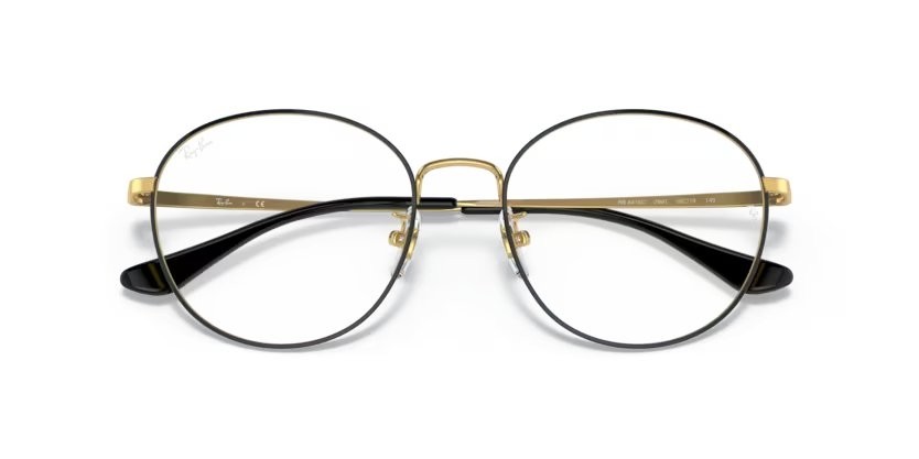 Brillen Ray-Ban RX 6475D (2991) - RB 6475D 2991 farbe nero su oro form pantos gläser trasparente