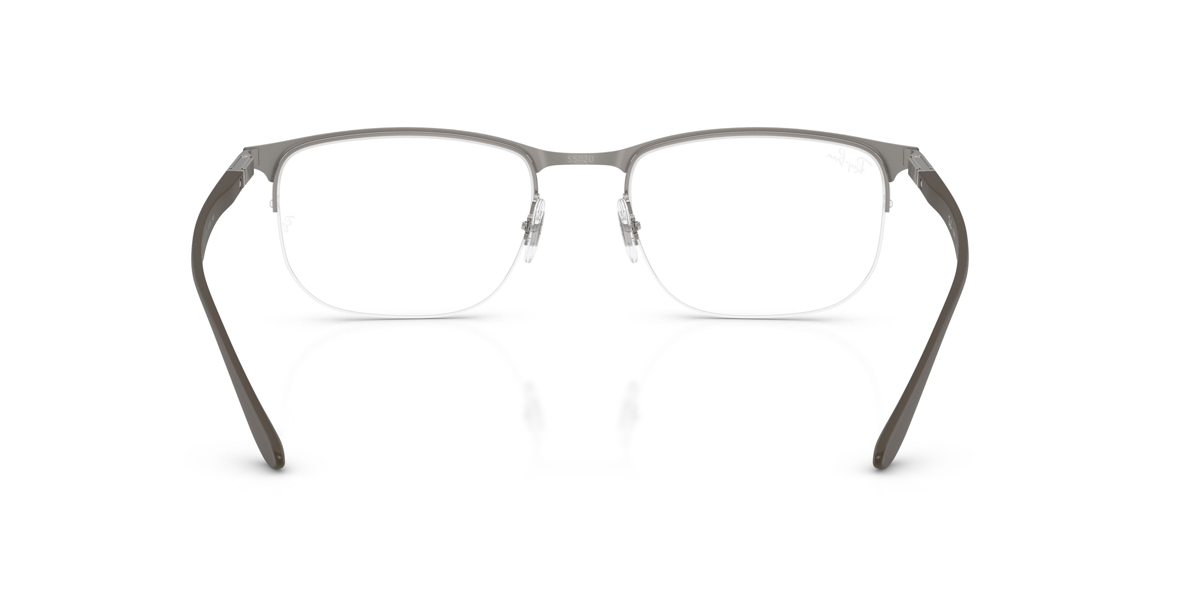 Eyeglasses Ray-Ban RX 6513 (3228) - RB 6513 3228 color brown & gunmetal shape irregular lenses trasparente