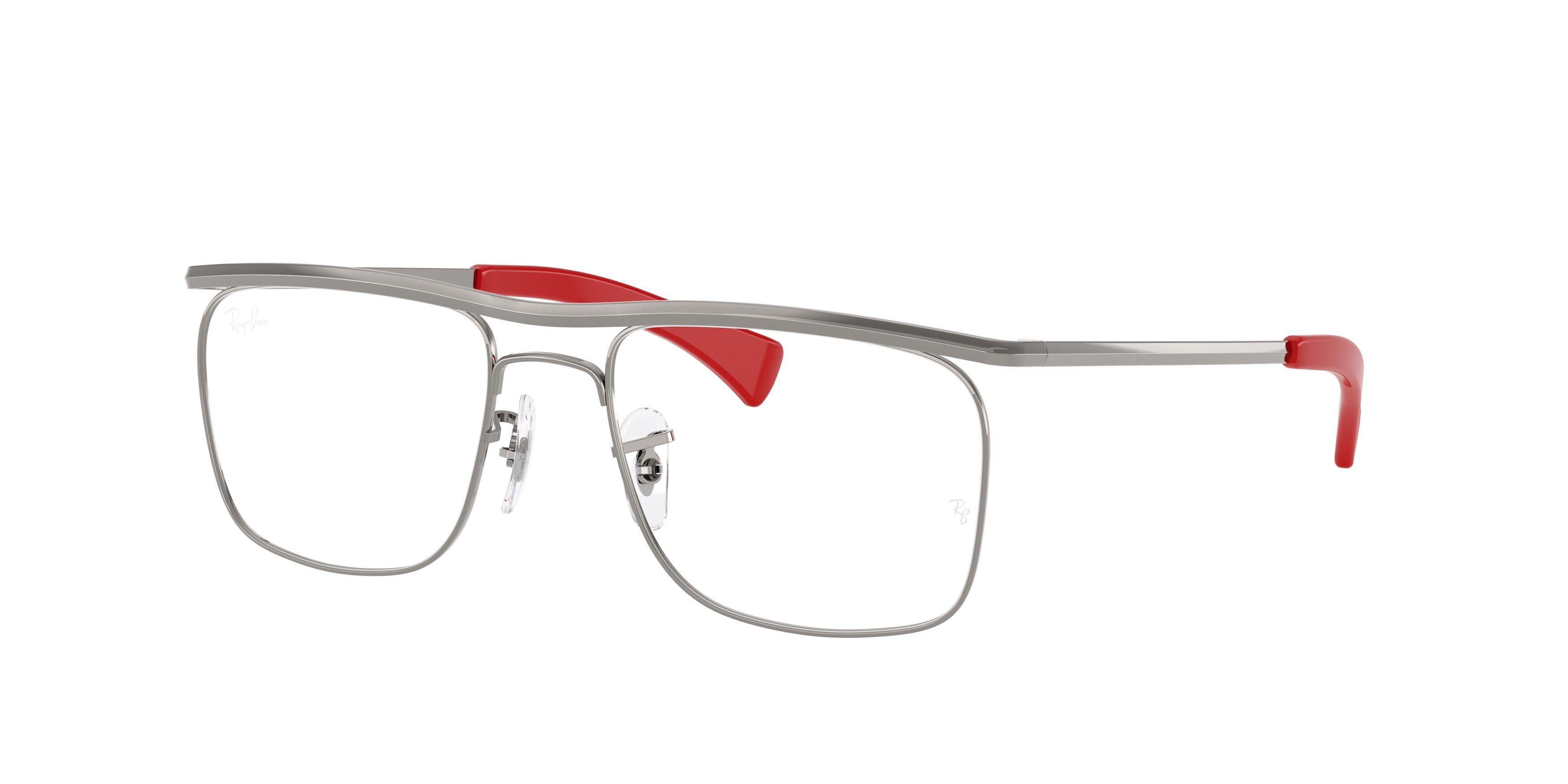 Occhiali da vista Ray-Ban Scuderia Ferrari RX 6519M (F001) - RB 6519M F001 colore gunmetal forma quadrato lenti lente demo