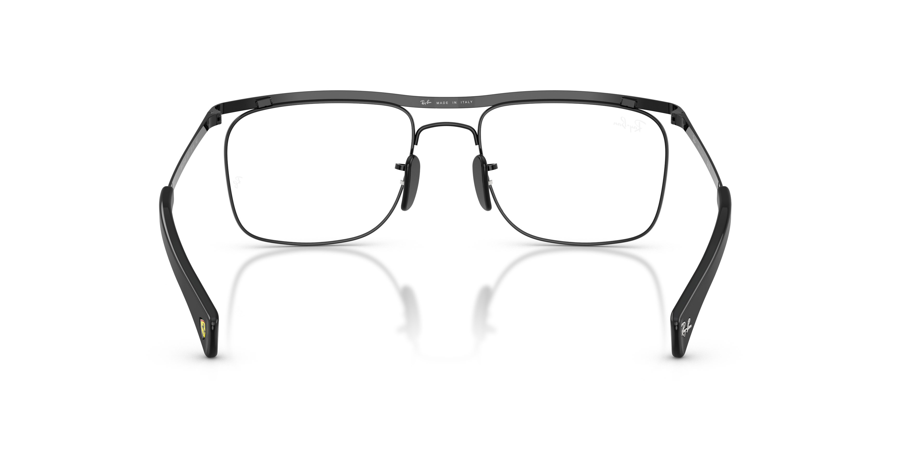 Occhiali da vista Ray-Ban Scuderia Ferrari RX 6519M (F117) - RB 6519M F117 colore nero forma quadrato lenti lente demo