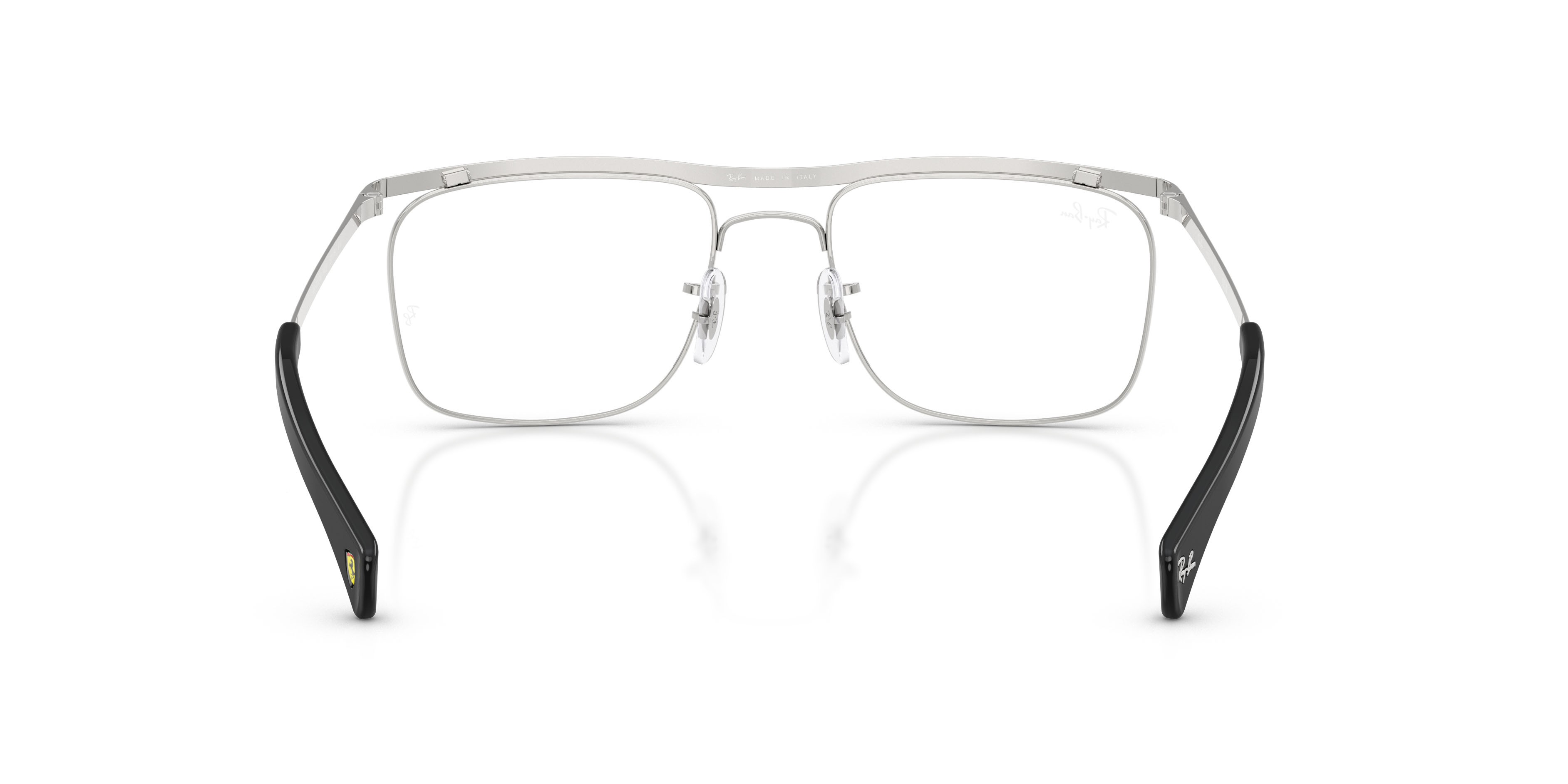 Eyeglasses Ray-Ban Scuderia Ferrari RX 6519M (F122) - RB 6519M F122 color argento shape square lenses lente demo