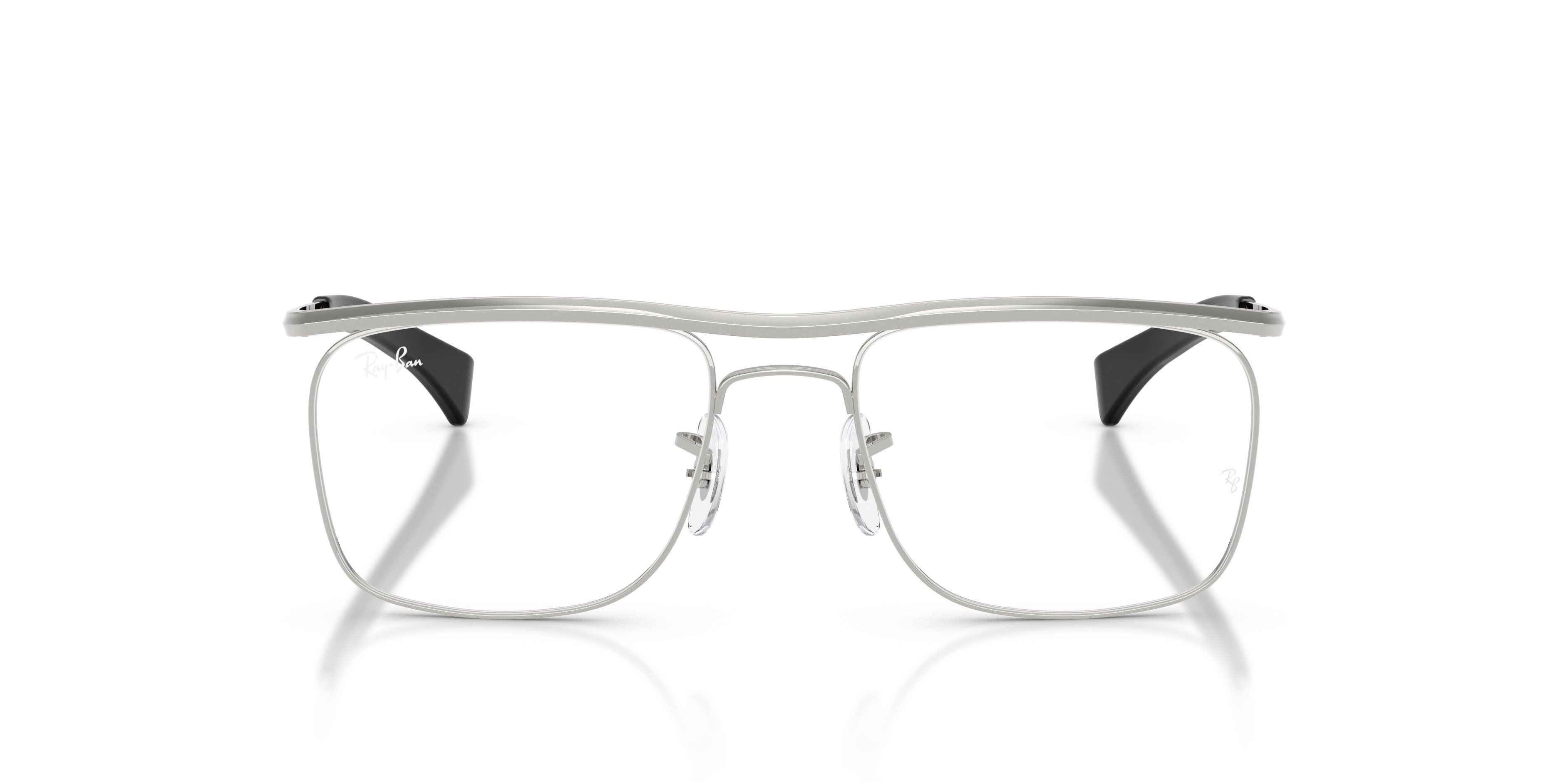 Eyeglasses Ray-Ban Scuderia Ferrari RX 6519M (F122) - RB 6519M F122 color argento shape square lenses lente demo