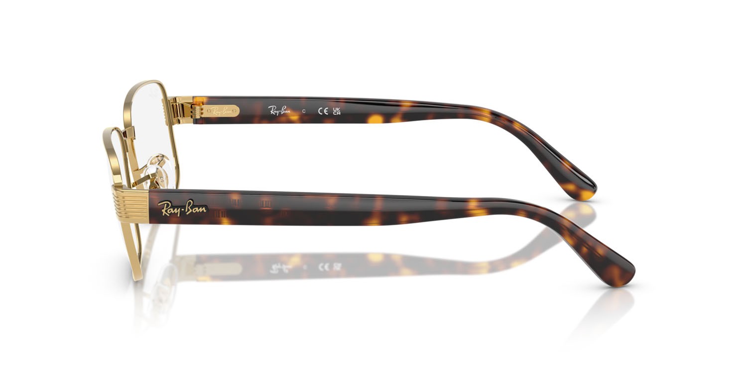 Occhiali da vista Ray-Ban RX 6529 (2500) - RB 6529 2500 colore arista gold forma quadrato lenti trasparente