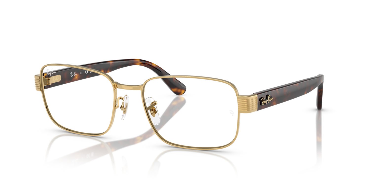 Occhiali da vista Ray-Ban RX 6529 (2500) - RB 6529 2500 colore arista gold forma quadrato lenti trasparente