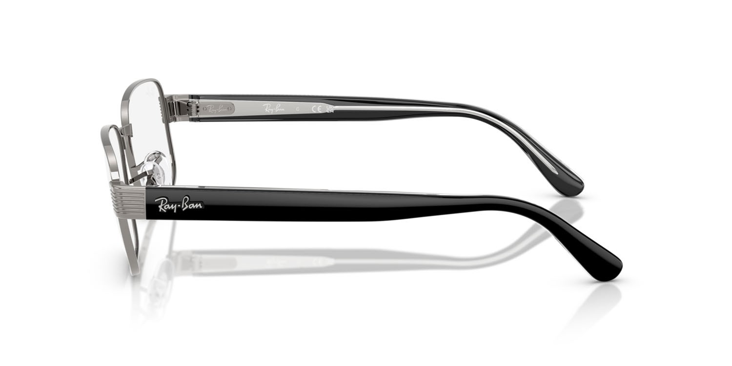 Occhiali da vista Ray-Ban RX 6529 (2502) - RB 6529 2502 colore gunmetal forma quadrato lenti trasparente
