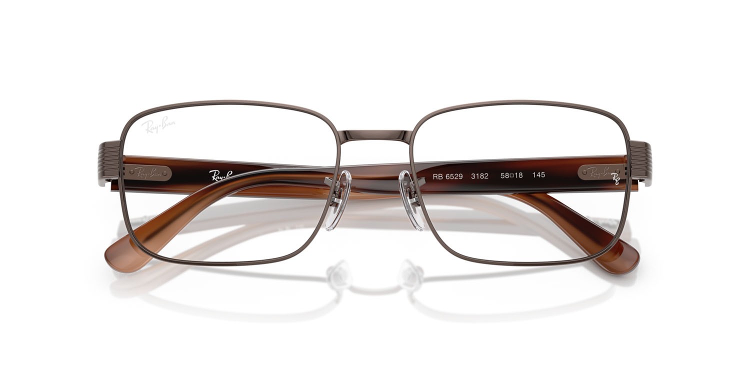 Eyeglasses Ray-Ban RX 6529 (3182) - RB 6529 3182 color rame shape square lenses trasparente