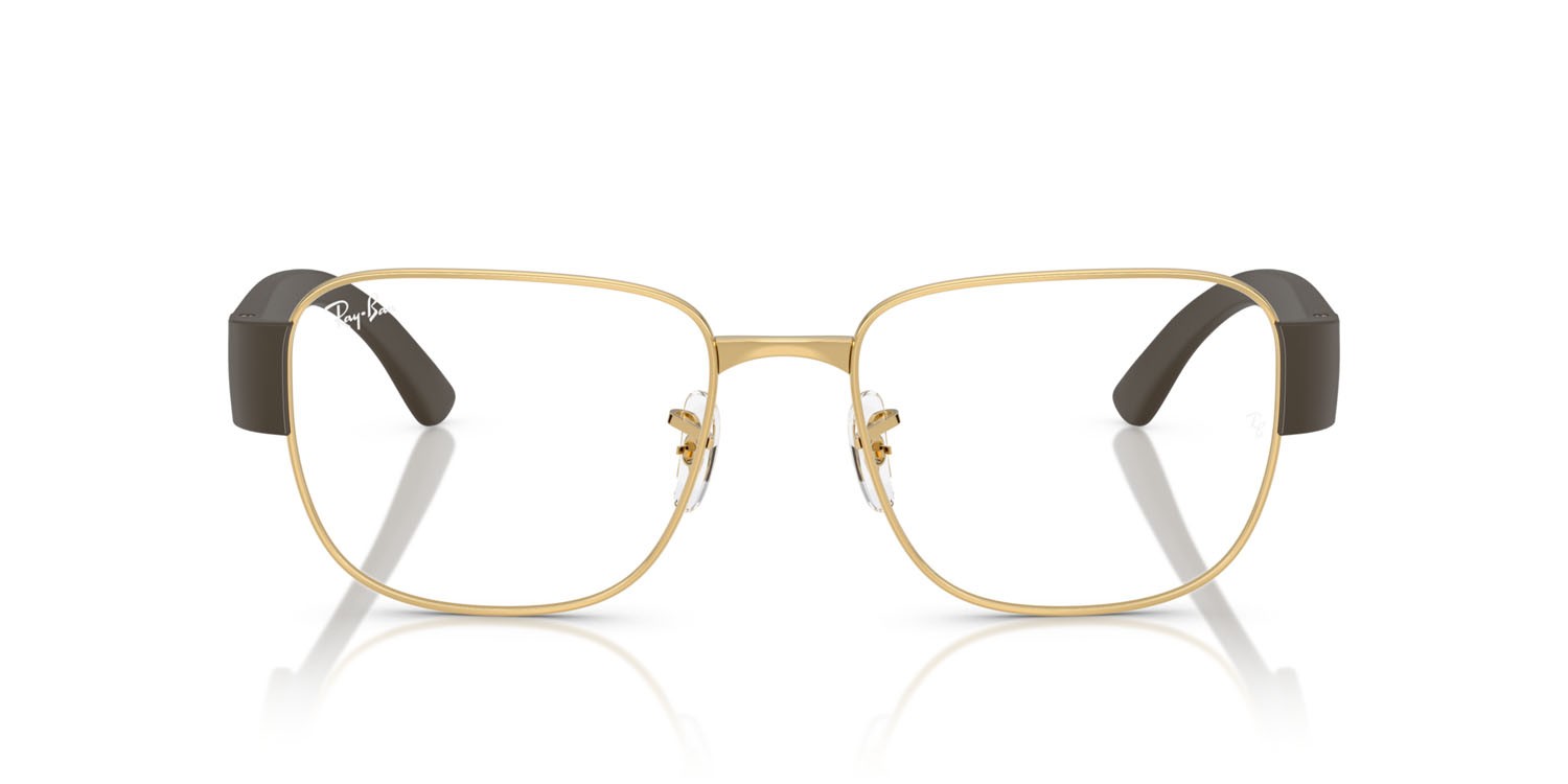 Eyeglasses Ray-Ban RX 6532 (2500) - RB 6532 2500 color oro arista shape square lenses trasparente