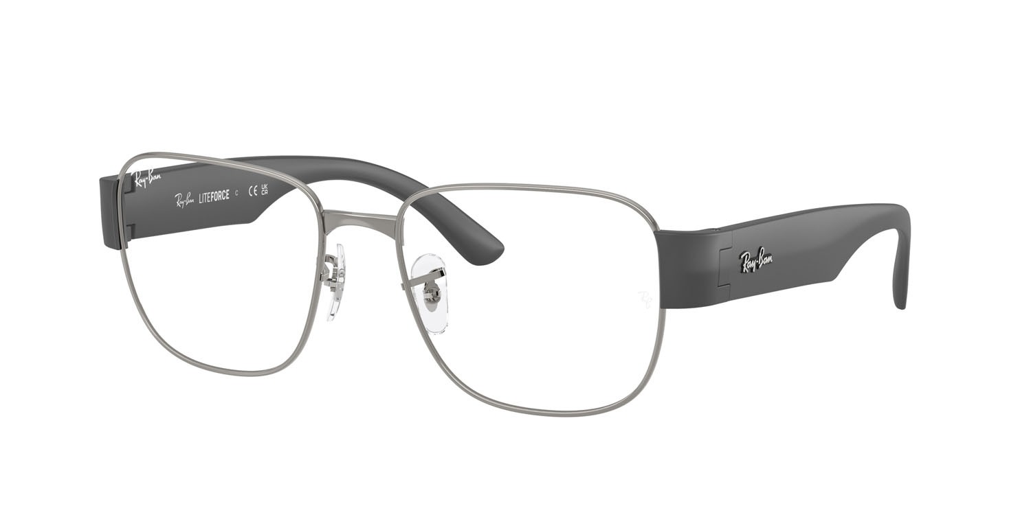 Occhiali da vista Ray-Ban RX 6532 (2502) - RB 6532 2502 colore gunmetal forma quadrato lenti trasparente