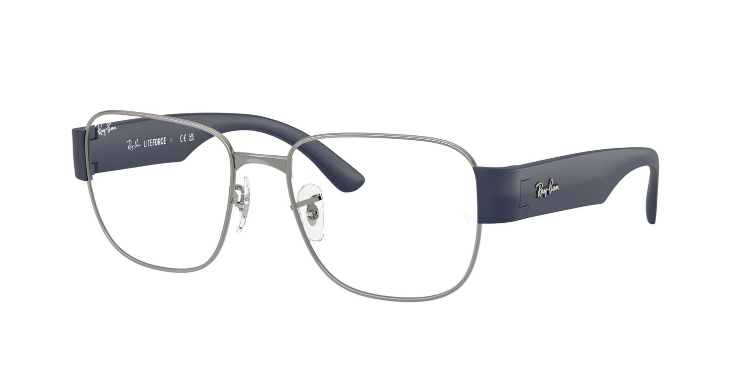 Occhiali da vista Ray-Ban RX 6532 (3189) - RB 6532 3189 colore gunmetal forma quadrato lenti trasparente