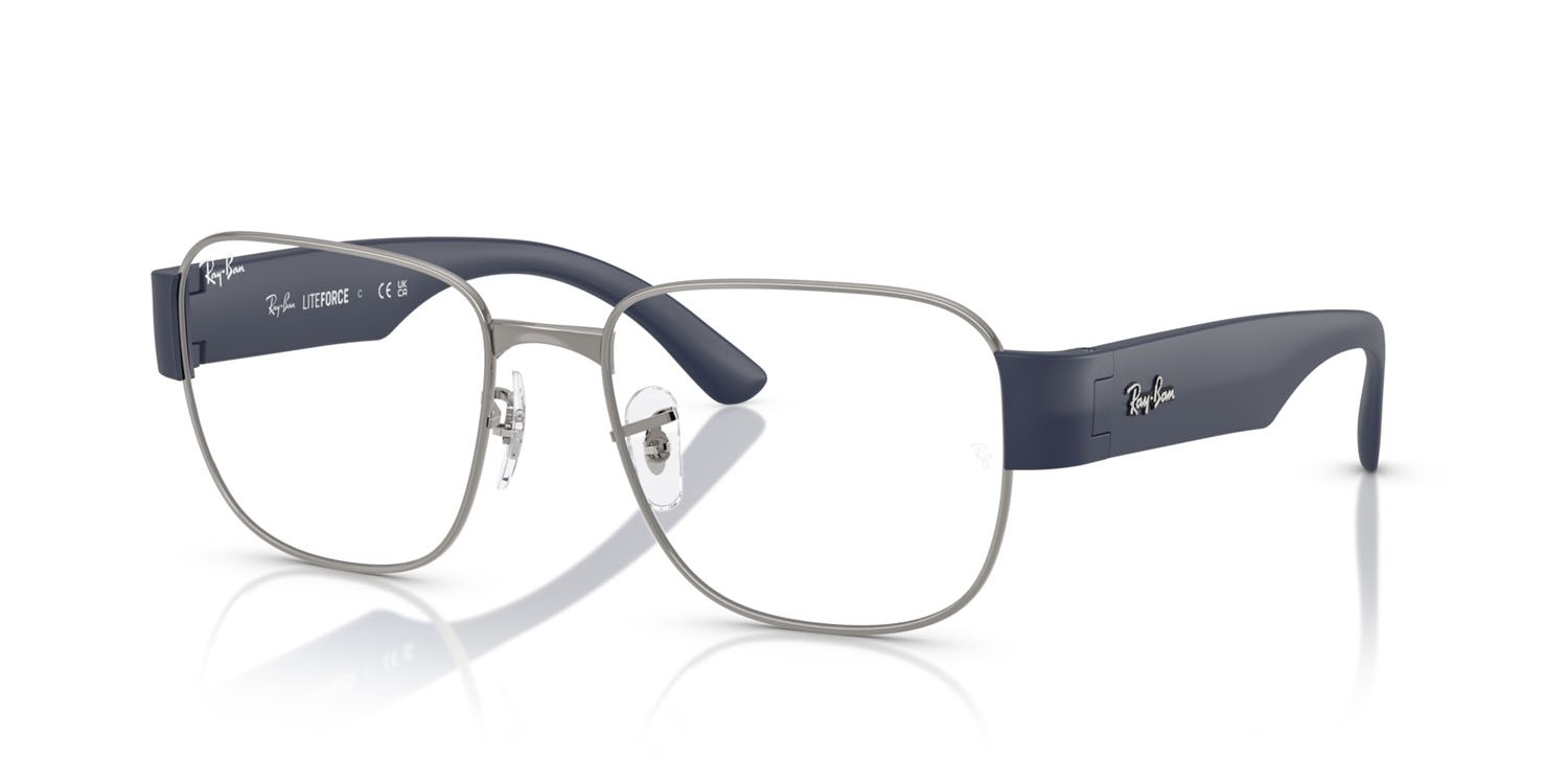 Occhiali da vista Ray-Ban RX 6532 (3189) - RB 6532 3189 colore gunmetal forma quadrato lenti trasparente