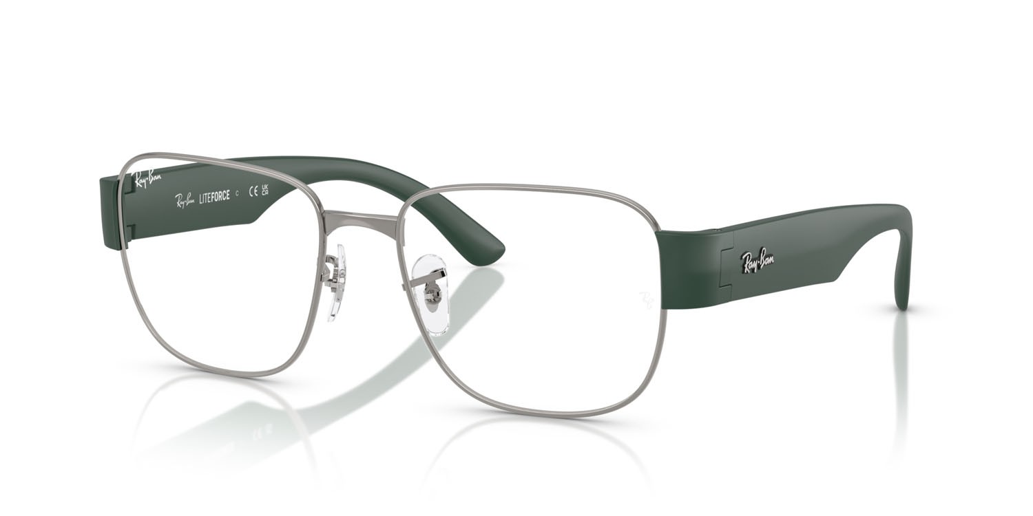 Occhiali da vista Ray-Ban RX 6532 (3190) - RB 6532 3190 colore gunmetal forma quadrato lenti trasparente