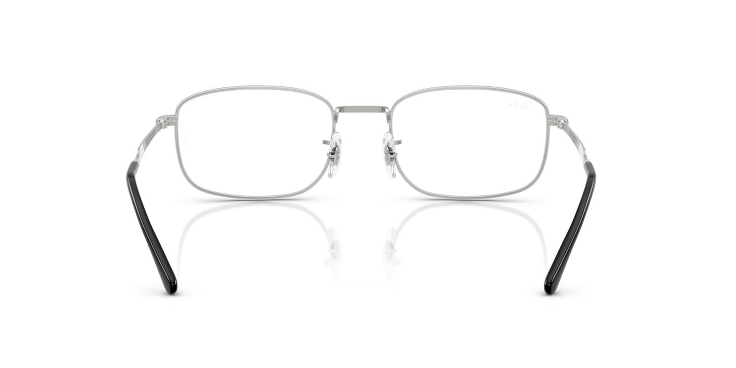 Occhiali da vista Ray-Ban RX 6533 (2501) - RB 6533 2501 colore argento forma quadrato lenti trasparente