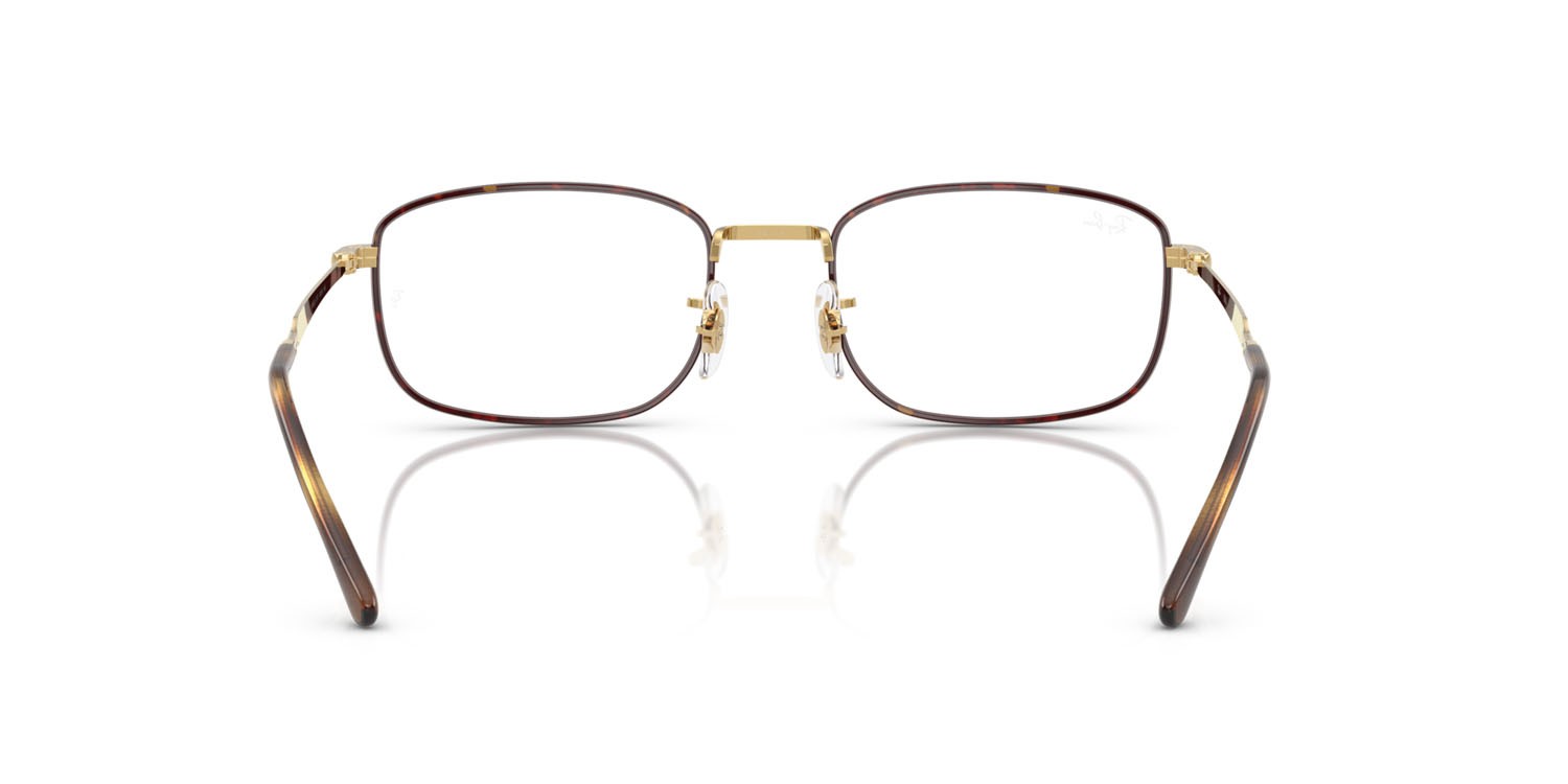 Eyeglasses Ray-Ban RX 6533 (3177) - RB 6533 3177 color havana su oro arista shape square lenses trasparente