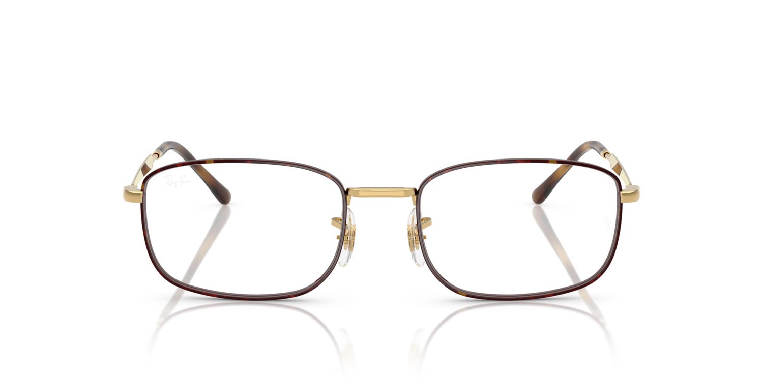 Eyeglasses Ray-Ban RX 6533 (3177) - RB 6533 3177 color havana su oro arista shape square lenses trasparente